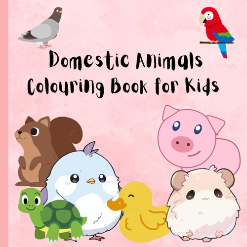 Domestic animals coloring book - coloring,