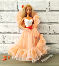 Peaches & Cream Barbie Doll Vintage Mattel 1985 Taiwan Accessories Included