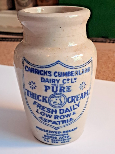Antique cream pot carricks - cream,