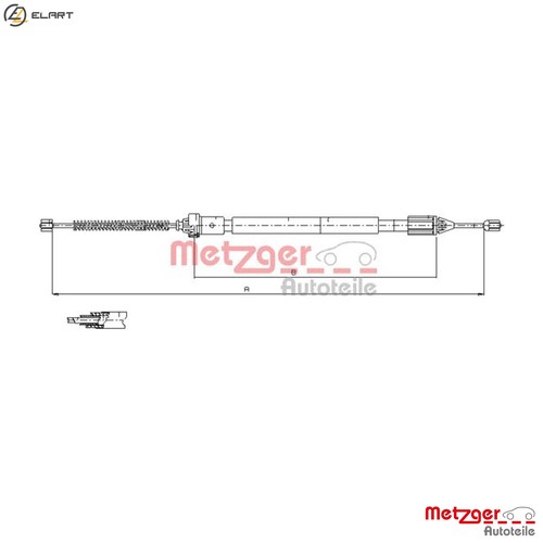 Cable pull parking brake - pull,