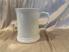 White fine bone china tankard