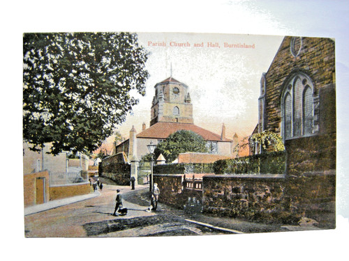 Postcard parish church and - parish,