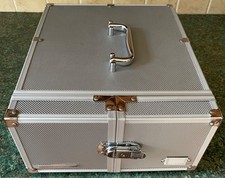 ALUMINIM COIN / COLLECTION CASE LIGHTHOUSE / LEUCHTTERM - HOLDS  FIVE COIN TRAYS