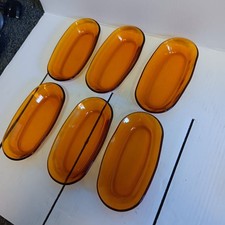 Vintage amber glass small