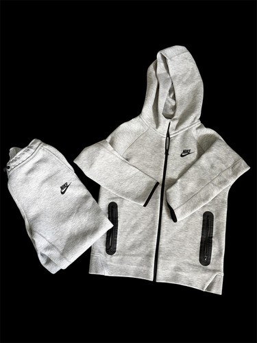 Nike boys grey hooded full - nike,