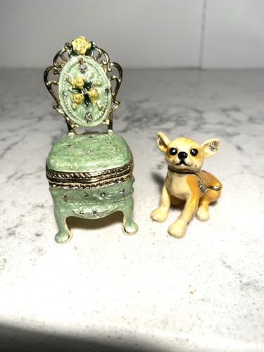 Vintage enamel trinket jewel - vintage, trinket/jewel