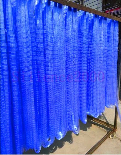 Blue nylon silk - blue,