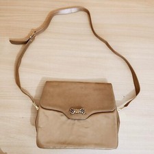 Pierre Balmain Brown Faux Leather Shoulder Bag Excellent Condition