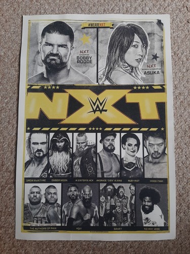 Wwe nxt poster - wwe,