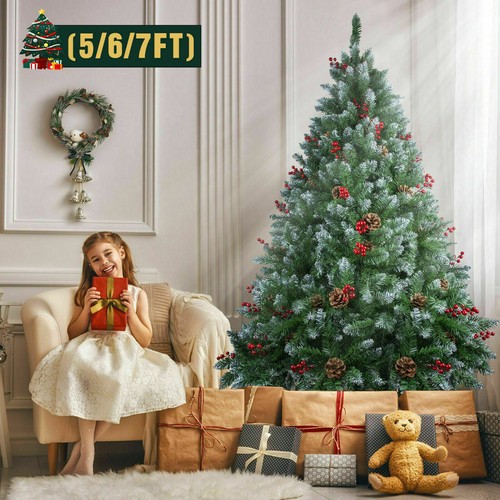 7ft bushy christmas tree with - 7ft,