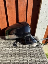 Toyota Avensis T27 2011 Driver Side Right Power Fold Wing Mirror Black #409