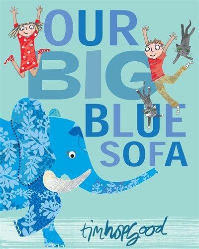 Our big blue sofa - blue,