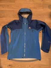 Mountain Equipment Men’s Rupal Gore-Tex Waterproof Hoodie Jacket Size Large Blue