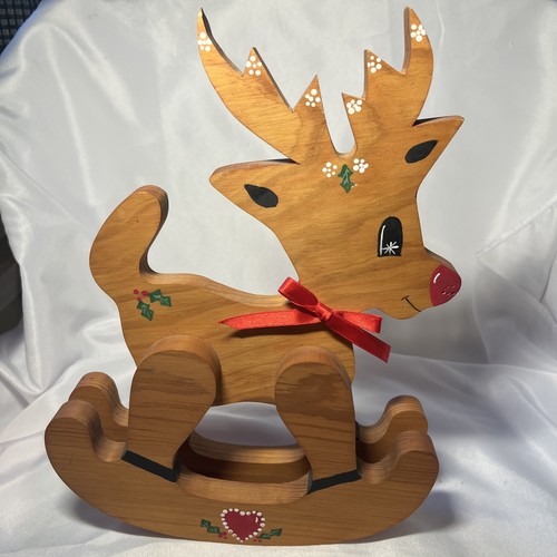 Vintage hand painted wooden - hand-painted,