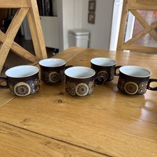 5 Denby Arabesque  Teacups Tea