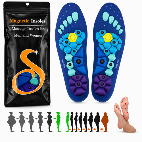 Magnetic acupressure shoe - magnetic,