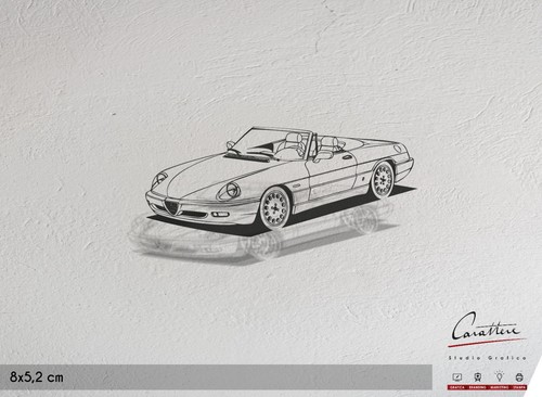 Shaped sticker figurine alfa - shaped,