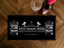 Personalised bar runner mat -