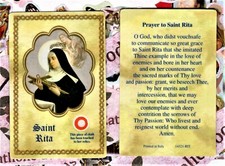 Saint St. Rita with Relic and