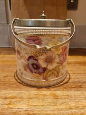 Floral Biscuit Barrel Vintage