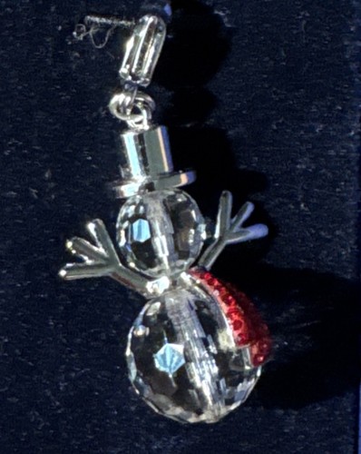 Swarovski crystal snowman clip - swarovski,