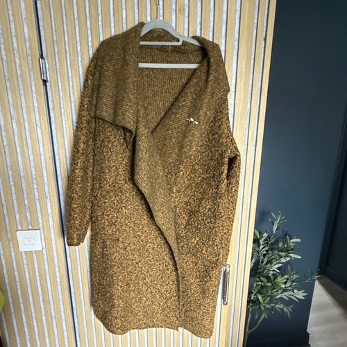 Women brown knit wool - knit,
