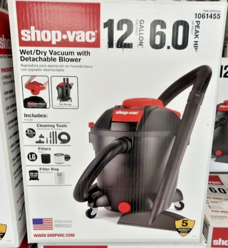 Shop vac gallon peak - 12,