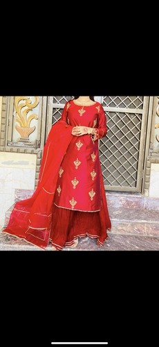 Red asian suit elegant - asian, suit.
