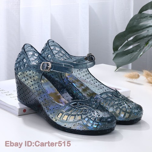 Women slip crystal wedge - slip,
