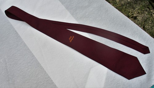 Vintage burgundy uniform tie - burgundy,