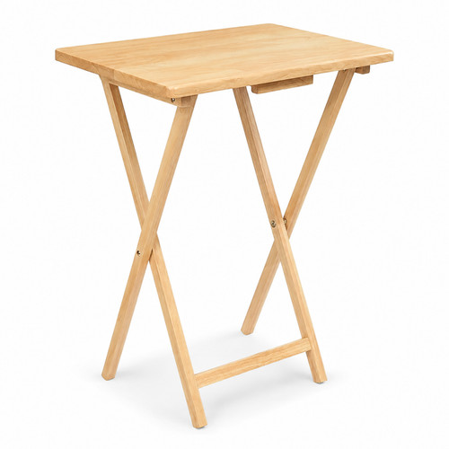 Foldable wooden tray - tray, table