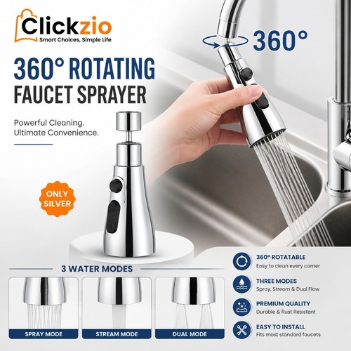 360 swivel faucet sprayer - swivel,