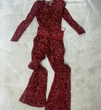 Bella Red Jumpsuit Nadine Merabi Size SM