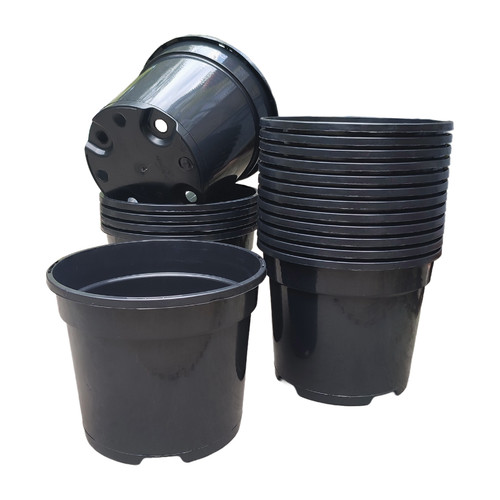 Plant pots black plastic - 3l,