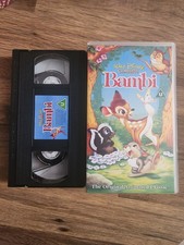 Walt Disney Classics Bambi Animated Classic VHS Tape Cassette Vintage Retro
