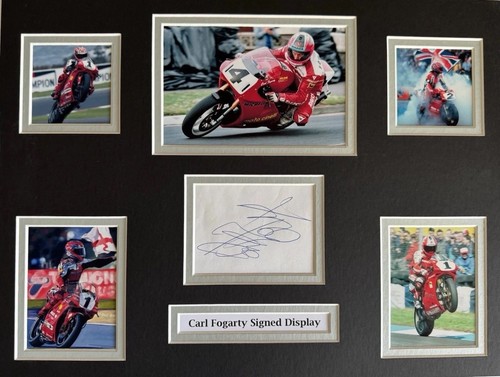 Motogp carl fogarty signed - fogarty,