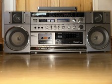 Vintage 80s Aiwa CA-100K Boombox GhettoBlaster Stereo NOT WORKIN Heavy10KG JAPAN