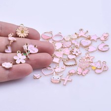 20pcs Enamel Charms Pendants