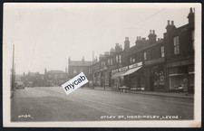 Postcard Headingley Leeds Yorkshire shops in Otley Road RP plain back