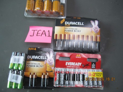 Job lot assorted batteries
