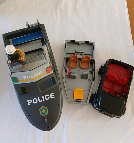 Playmobil vintage police boat - playmobil,