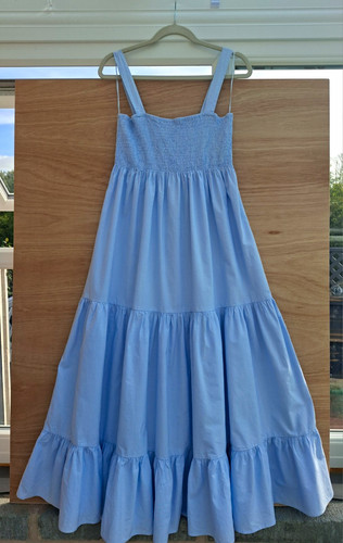 Zara blue cotton - blue, smocked