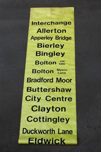 Bus destination blind - bus,