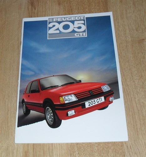 Peugeot 205 gti brochure 1987 - 205,