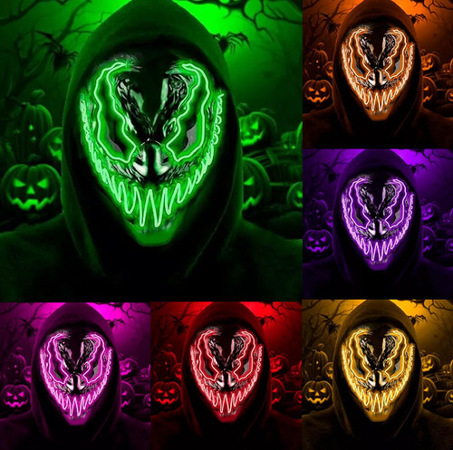 Neon led mask light - led,