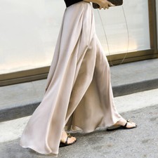 Women Satin Chiffon Pleated