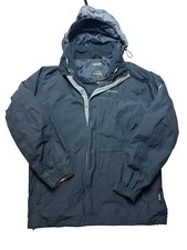 Craghoppers Goretex Black Rain Coat Jacket Hooded Coat Size Medium