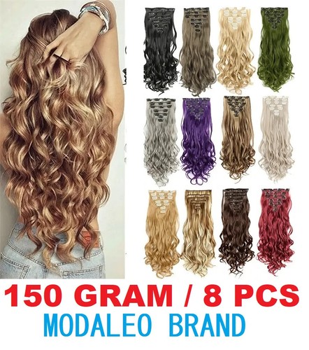 Clip human hair extensions - clip, in