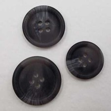 Dark Grey Buttons 15mm 2cm