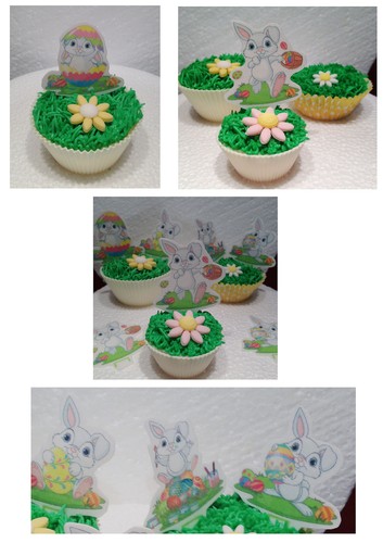 Easter egg bunny x20 edible - easter,